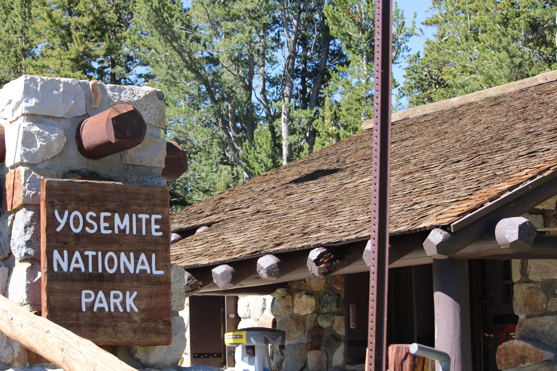 Photo de l'entrée du parc national de Yosemite